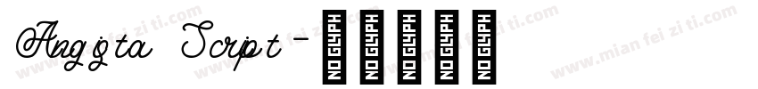 Angista Script字体转换